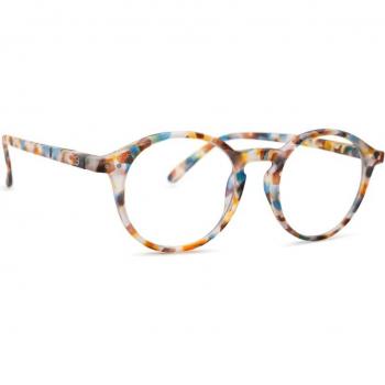 Izipizi Screen #D Blue Tortoise Eyeglasses - Tortoiseshell Frame, Size +0.00, Blue Light Blocking