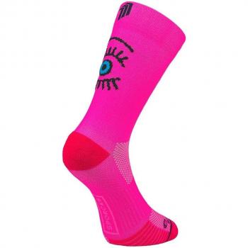 Sporcks Eye Pink Football Socks, Size M