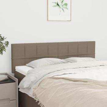 Cabeceros 2 unidades tela gris taupe 72x5x78/88 cm Vidaxl Gris Topo