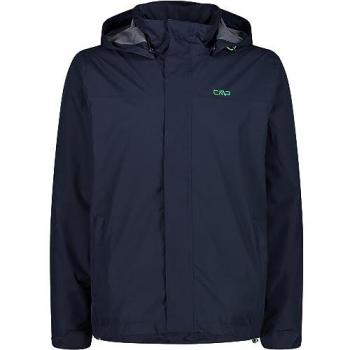 CMP Men's Rain Jacket with Snaps and Hood - Blue - Size 52