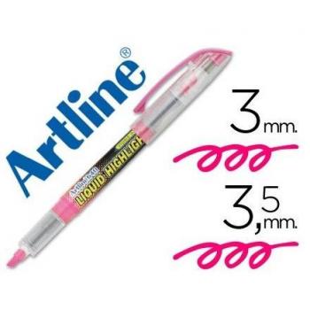 Rotulador Artline Fluorescente EK-640 Rosa Punta Biselada