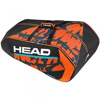 Head Radical 12R Monstercombi Bolsa de Tenis, Unisex Adulto, Negro/Naranja, Talla Única