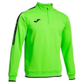 Sudadera Joma Olimpiada Hombre Verde Flúor Negro 103708 Media Cremallera