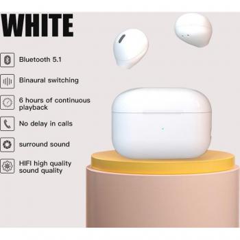Auriculares Inalámbricos TWS Mini Semi-Intrauditivos x6 con Reducción de Ruido y Bluetooth para Deportes