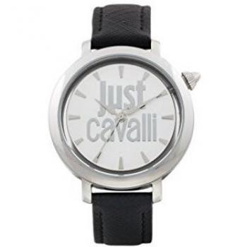 Just Cavalli Women's Analogue Quartz Watch with Leather Strap JC1L007L0015