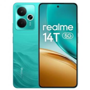 Smartphone Realme 14T 5G Dual SIM 8GB RAM 256GB Verde (Surf Green) AMOLED 6.67 Dimensity 6300 6000mAh