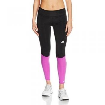adidas RS LNG Tight W - Mallas para mujer, color negro / morado, talla XL