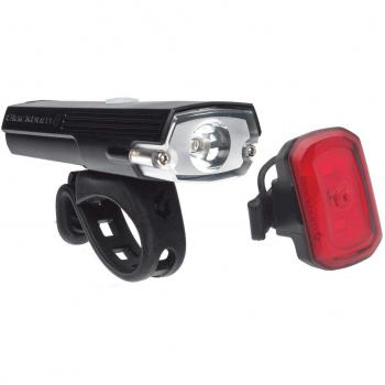 Pack Blackburn Dayblazer 400 Luz Delantera Central Negro + Luz Trasera Click USB Black Box Negro 2019