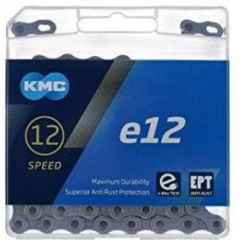 KMC Unisex - Adult Gear Chain E12 EPT Silver 1/2 Inch x 11/128 Inch 130 Links 12 Speed