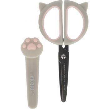 Tijeras Legami Meow para niños con funda, aptas para diestros y zurdos, modelo KSCI0001
