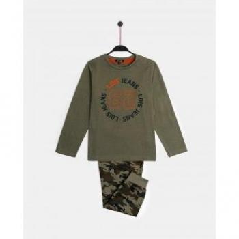 LOIS Pijama Manga Larga Camouflage para Niño