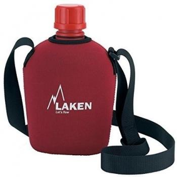 Laken M121583 - Cantimplora polietileno con funda roja