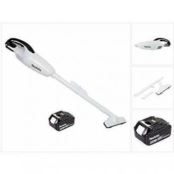 Aspirador inalámbrico Makita DCL 180 G1W 18V color blanco + 1 batería de 6,0 Ah - sin cargador incluido