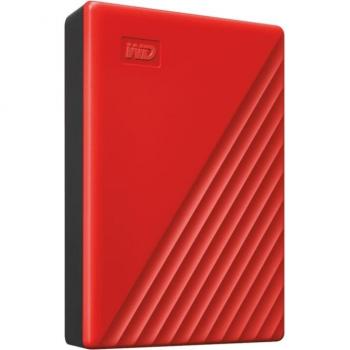 WD My Passport 6TB Portable External Hard Drive - Red, USB 3.2 Gen 1, Encrypted with 256-Bit AES