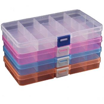 DUOFIRE Ajustable Caja de Almacenamiento de Plástico Joyería Organizador Contenedor de Herramientas