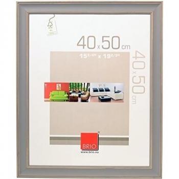 Brio 31031 - Marco de fotos, 40 x 50 cm, color gris
