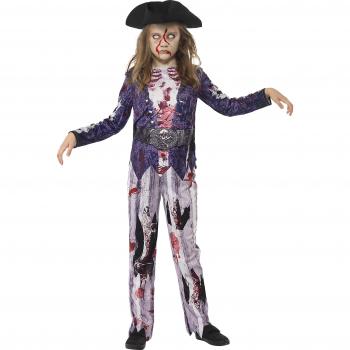 Disfraz de Pirata Zombie para Niña - Talla M
