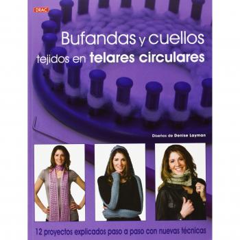 Bufandas y cuellos tejidos en telares circulares