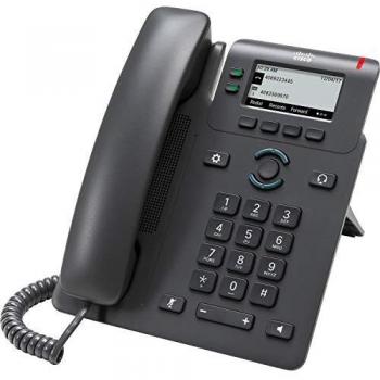Cisco 6821 Phone - Teléfono IP de 2 líneas en color negro