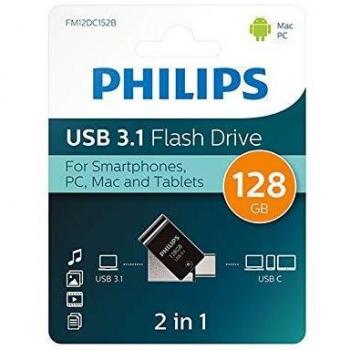 Pendrive Philips USB Dual 128GB USB 3.1 - USB-C