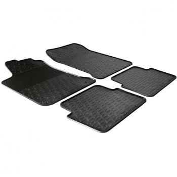 Alfombrillas de goma Gledring para Fiat Panda 2014- (T perfil 4 piezas + clips de montaje)