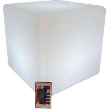 Lámpara solar DKD Home Decor Cuadrado Blanco 30 x 30 x 30 cm