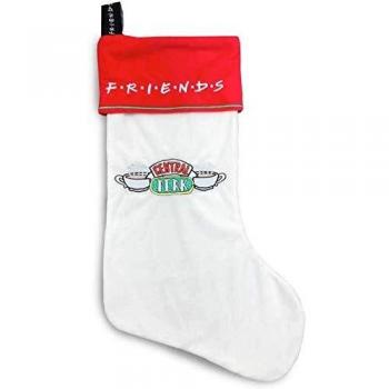 Medias Navideñas Blancas con Logotipo de Friends Central Perk