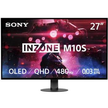 Sony INZONE M10S 27 Pro-Level OLED Gaming Monitor - 2560 x 1440 QHD, 480Hz, 0.03ms GTG, G-Sync, Adaptive Sync