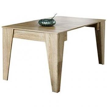 Selectionhome mesa tm 140 consola de comedor extensible 3 posiciones acabado en color roble medidas 536 a 1466 cm largo x 74 cm alto x 90 cm fondo