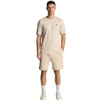 Lyle & Scott Men's Slub Shorts - Tan/Grey/Cove - Sizes: XS, 29/28/32