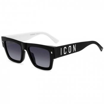 Gafas de Sol Dsquared2 Icon 0021/S para Hombre, Cuadradas, Color Negro, Talla M, Graduables o No Graduables