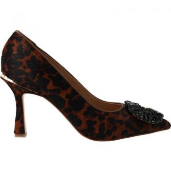 Zapatos de Tacón Alma En Pena para Mujer en Color Marrón con Adorno Jaguar
