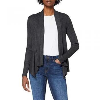 Esprit 998ee1i803, Chaqueta Punto para Mujer, Gris