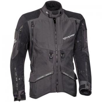 Ixon Chaqueta de Moto Ragnar Negra-Antracita Textil 3XL