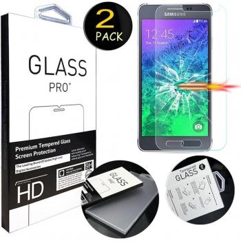 [2 Pack] Galaxy Alpha Protector de Pantalla, MYTHOLLOGY Premium Cristal Vidrio Templado [Alta Transparencia] Protector de Pantalla para Samsung Galaxy Alpha G850F 4.7