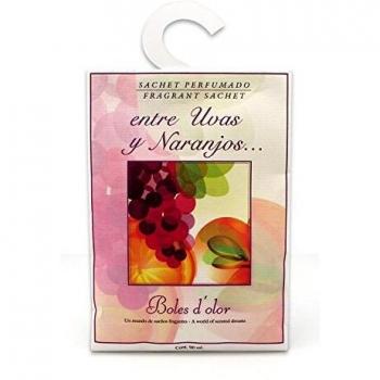 SACHET PERFUMADO CON PERCHA ENTRE UVAS Y NARANJOS