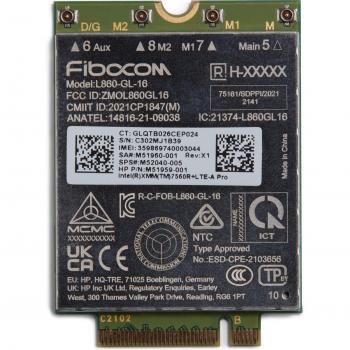 Módem M.2 HP XMM 7560 R+ - 4G LTE Advanced Pro - Conexión inalámbrica - Velocidad de hasta 978 Mbps