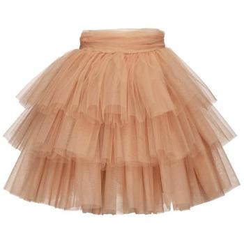 PINKO Ruffled Nylon Skirt - IT38|XS, Pink, Short Skirts, Female, Size: 2XS
