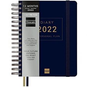 Finocam Tempus - My Personal Plan, Agenda 2022 Diaria, de Enero 2022 a Diciembre 2022