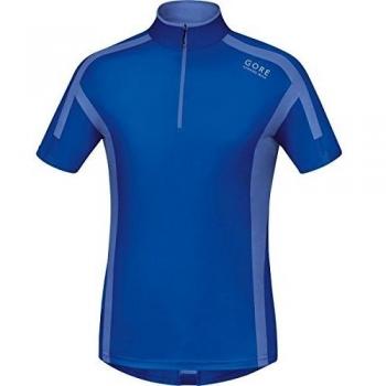Gore Running Wear Air Zip - Camiseta para hombre, color azul, talla XL