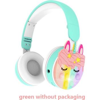 Auriculares Inalámbricos Bluetooth PM-02 para Niños con Micrófono, Iluminación RGB y Diseño de Dibujos Animados