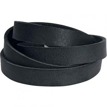 Wildcat Wrap Big Unisex Pulsera de Cuero Negro, Piel, Sin Definir