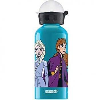 Borraccia Infantil de Aluminio SIGG Anna y Elsa II 0,4L - Hermética, Ligera y Sin BPA