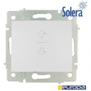 Interruptor de persiana 10A 250V blanco serie Europa Solera ERP21