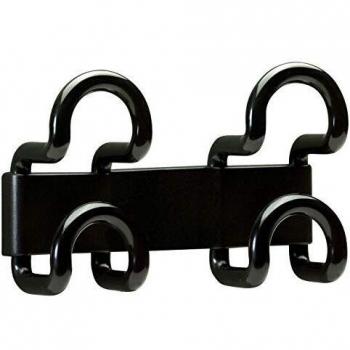 Perchero de pared Unilux Fil 2 colgadores Plástico ABS Color negro