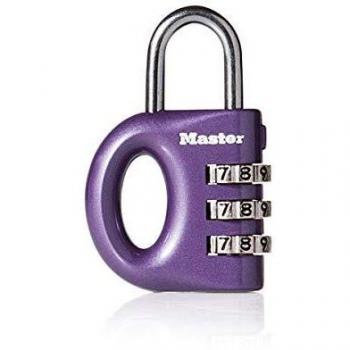 Master Lock 633EURD Candado con Combinación y Cuerpo de Zinc, Color aleatorio, 5,6 x 3,2 x 1,1 cm