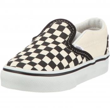 Vans Unisex Classic Checkerboard Slip-On Sneakers for Toddlers and Kids