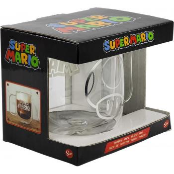 Taza Super Mario Bros de Cristal de Doble Pared con Diseño de Goomba 290 ml
