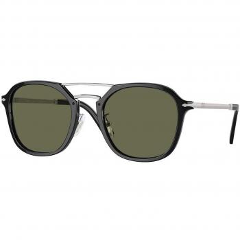 Persol PO3352S Polarized Men's Sunglasses, Black, Size 55, Timeless Style Collection, Unisex
