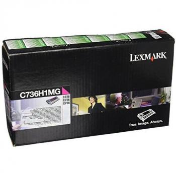 Lexmark C736H1MG High Yield Magenta Toner Cartridge - 10,000 Pages